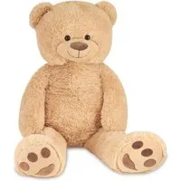 BRUBAKER Kuscheltier XXL Teddybär 100 cm groß - Beige (1-St), großer Teddy Bär, Stofftier Plüschtier