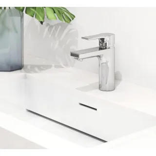 Kludi Zenta SL Waschtischarmatur 75 482770565 chrom, mit Ablaufgarnitur, Niederdruck