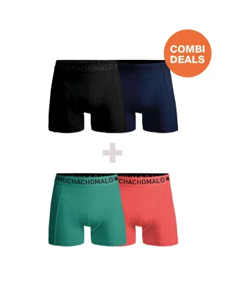 Muchachomalo Herren Boxershorts – 2+2 Stück – Herren Unterhosen