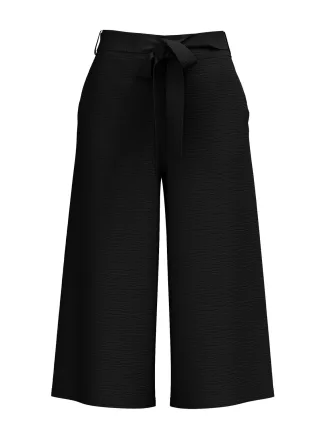 VILA - VIHELA HW CULOTTE PANTS black - Gr. - 34