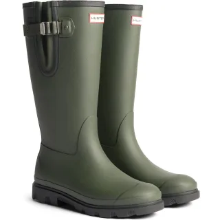 Hunter Field Downpour Stiefel Gummi Damen Dunkel Oliv/Schwarz Gummistiefel