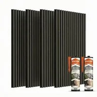 IZODEKOR 3D Wandpaneel Akustikpaneele in Holzoptik mit Filz – Schalldämmung & Raumakustik, BxL: 60x120 cm, 0,72 qm, (Set, Akustikpaneele als Set) schallabsorbierend, flexibel zuschneidbar, einfache Montage