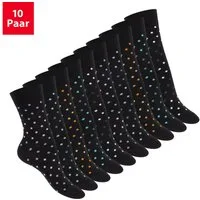 celodoro Basicsocken Süße Damen Eco Socken mit Motiv (10 Paar) Regenerative Baumwolle