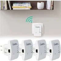 Casativo 300 Mbit/s mit WPS-Funktion-WiFi-Verstärker WLAN-Repeater, 2,4 GHz – Einfache Einrichtung