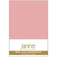 Janine Spannbettlaken Janine Mako Jersey Spannbetttuch Bettlaken 180 - 200 x 200 cm OVP 5007, Mako-Jersey, Gummizug: rundum, (1 Stück)