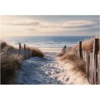 Wallarena Fototapete Strand, Querformat, Schlafzimmer, glatt, Strand, 350x250cm