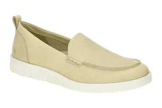 Ecco 28041302004 BELLA - SUMMER LOAFER Beige Sand Damen Slipper flexibel & be...