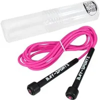 BAY-Sports Springseil Nylon Springseil pink rosa