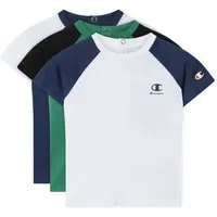 Champion T-Shirt Sports-inspired Toddler 3 pack T-shirt (3-tlg) 3er-Pack, Kurzarm-Design, Rundhalsausschnitt, aus Baumwolle