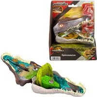 Mattel® Spielfigur Jurassic World, Rebirth, Micro Compact Spinosaurus, mit interaktiven Funktionen