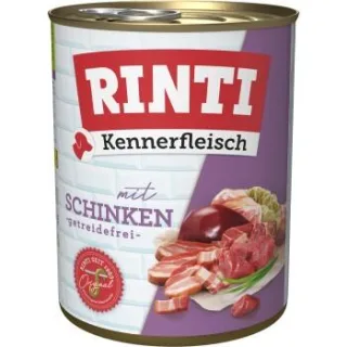 RINTI Kennerfleisch Nassfutter Hund, Adult, Dose, Schinken 24x800 g