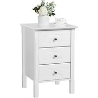 Yaheetech Nachttisch, Nachtkommode für Boxspringbett, 60cm hoch