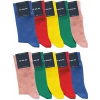 ca·wa·so Socken für Damen & Herren - bequem & weich - aus doppelt gekämmter Baumwolle (10 Paar) Socken in schwarz, bunt, grau, blau und weiteren Farben