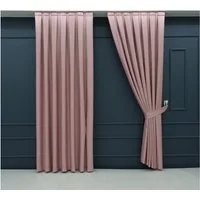 Gardinen by Justyna Vorhang 2er Seiten Schal Set Blackout (4 St), Kräuselband, verdunkelnd, Polyester, Blackout, Verdunkelung, blickdicht, wärmeisolierend, pflegeleicht