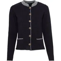 Luis Steindl Strickjacke Strickjacke mit Kellerfalte