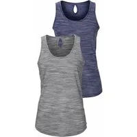 Beachtime by Lascana Tanktop mit Struktureffekt (2er-Pack) aus pflegeleichter Qualität
