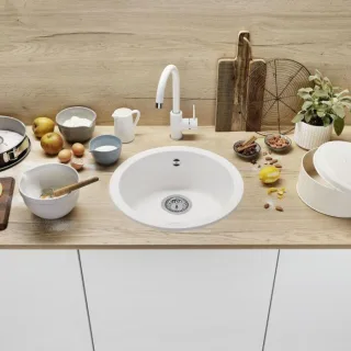Blanco BLANCORONDO Becken 511621 Ø 45 cm, PuraDur weiß