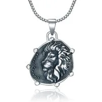 NAHLE Kette mit Anhänger Silber Löwe mit Silberkette Löwen Sternzeichen (2-tlg., inklusive Schmuckbox), mit 925 Silber Venezianerkette