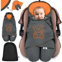 KIDIZ Deckenschlafsack, Baby Einschlagdecke mit Tasche für Winter & Herbst Babydecke Fußsack