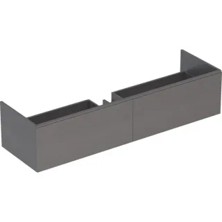 Geberit Xeno2 Unterschrank f. Waschtisch aus VARICOR m. 2 Hl., 159,5x35x47,3cm, sculturagrau, 500346 500346431
