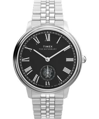 Timex Waterbury Metropolitan Herren Silber Uhr TW2Y23300