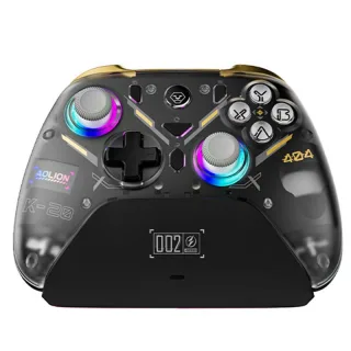 AOLION AL-K20 Tri-mode Wireless Gaming Controller with Hall Joystick and Hall Triggers 1000mAh for PC Steam Switch Andro