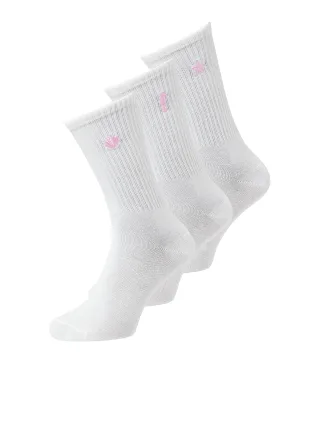JJXX - JXREESE EMBROIDERY SOCK 3-PACK ACC White - Gr. - ONE SIZE