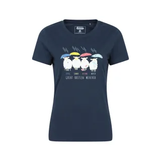 Mountain Warehouse - "Great British Weather" T-Shirt für Damen (Marineblau)