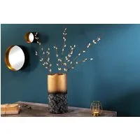 riess-ambiente Dekovase ABSTRACT 30cm gold (Einzelartikel, 1 St), Wohnzimmer · Metall · Blumen · Accessoire · handmade · Patina