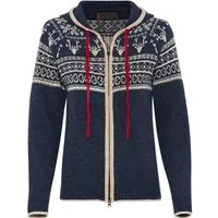 Reitmayer Strickjacke Jacquard-Zipp-Strickjacke