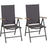 MERXX Gartensessel Valenza (Set, 2-St), folierte Armlehnen in Holzoptik