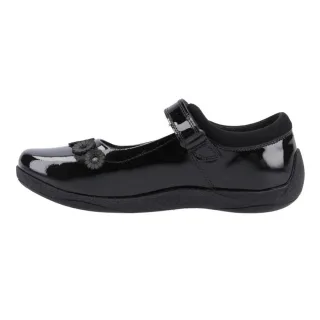 Hush Puppies - Mädchen Schul-Uniform-Schuhe "Christina", Leder (Schwarzer Lack)
