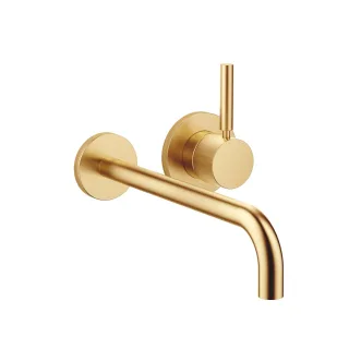 Dornbracht Waschtisch-Wand-Einhandbatterie mit Einzelrosetten META 36863660 Gold gebürstet (PVD),368 36863660-37