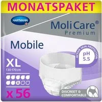 PAUL HARTMANN AG Inkontinenzslip 4x MoliCare Prem. Mobile 8 Tr XL - B07RJTLC2K, Packung