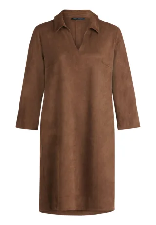 Betty Barclay - Polokleid in Velours-Optik braun - Gr. - 36
