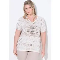 MIAMODA T-Shirt T-Shirt Komfort Fit Glitzersteinchen