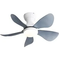 Sofucor Deckenventilator mit LED-Beleuchtung und Fernbedienung, 6 ABS-Flügel, Timer, 3 Farbtemperatur, 6 Geschwindigkeiten, 73,5cm