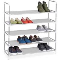 relaxdays Schuhregal für 20 Paar Schuhe, 1-tlg., weiß