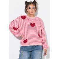 Studio Untold Strickpullover Pullover Boxy Shape kuschelweich Hearts