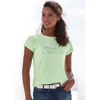 Vivance T-Shirt mit modischem Frontprint aus luftiger Baumwoll-Qualität