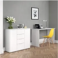 Vicco Kommode Leon, Weiß, 100 x 84 cm (1 St)