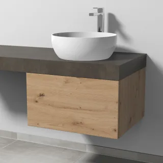 Sanipa Waschtischunterbau mit Auszug 2morrow (P2321) 340x600x520 Eiche-Natural-Touch P232185