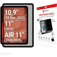 Displex Displayschutzfolie Tablet Privacy Safe für Apple iPad 10,9" (10. Gen., 2022), Apple iPad 11" (2025), Apple iPad Air 11" (2024/2025), Blickschutzfolie, Schutzfolie, Bildschirmschutz, kratz- & stoßfest