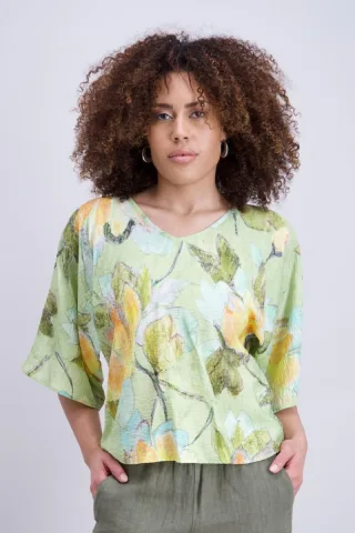 signe nature - Hemdbluse grün - Gr. - 42
