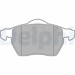 Delphi Bremsbel?ge vorne Volvo C70 S70 V70 LP1687