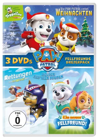 Paw Patrol: Die Paw Patrol rettet Weihnachten Paw Patrol: Rettungen im Winter & Paw Patrol: Ein neuer Fellfreund! (DVD)