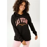 Aniston CASUAL Sweatshirt mit aufgestickter "LAS VEGAS"-Applikation