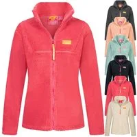Geographical Norway Fleecejacke Damen Teddy Fleece Jacke Herbst Winter Jacke Sweater Übergangsjacke