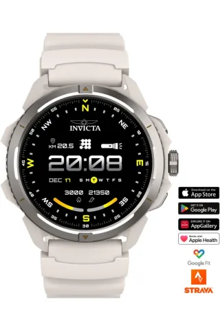 Invicta I-Tech ITECH-010 Herren Uhr - Smartwatch Bewegung - Edelstahl mit schwarzem Zifferblatt - 47 mm