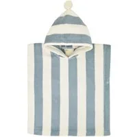 suebidou Badeponcho Badeüberwurf mit Kapuze aus Baumwolle gestreift, nachhaltig, kreativ